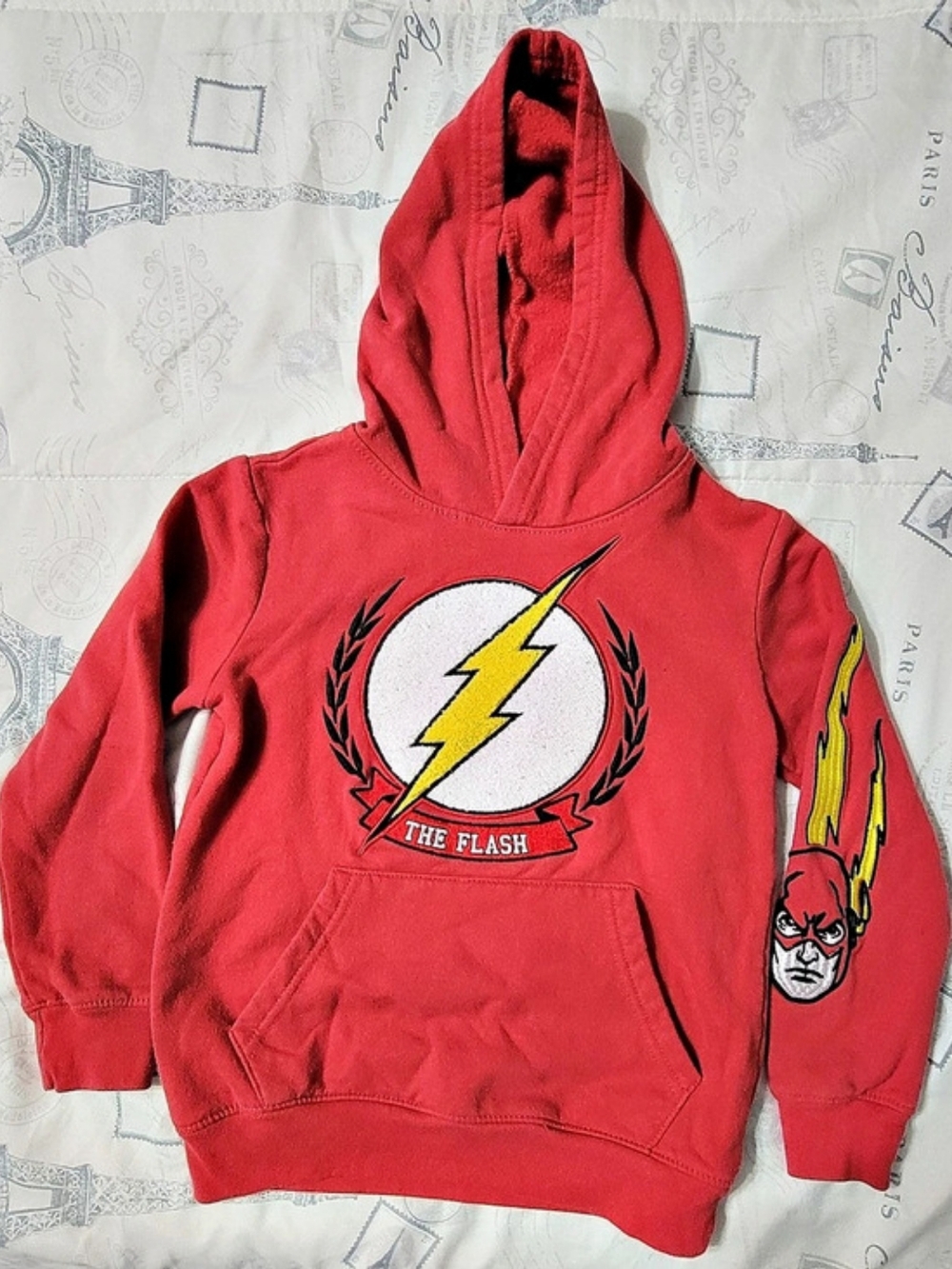 The Flash Graphic Hoodie in Red